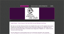 Desktop Screenshot of crowcanyoncatclub.org